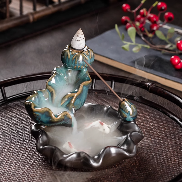 Lotus Pond Backflow Incense Burner: The Serene Flow of Water, The Tranquility of Zen