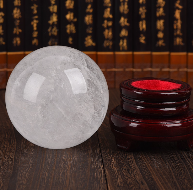 Natural White Quartz Sphere: Harmonious Energy, Universal Clarity