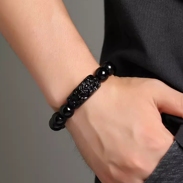 Obsidian Pi Yao Bracelet: The Deep Power of Water, The Fierce Guardian of Wealth