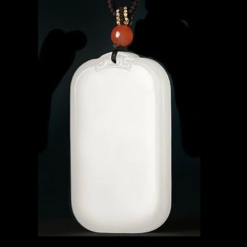 Mutton Fat Jade "Peace Amulet" Pendant: The Purity of Gold, The Grace of Jade