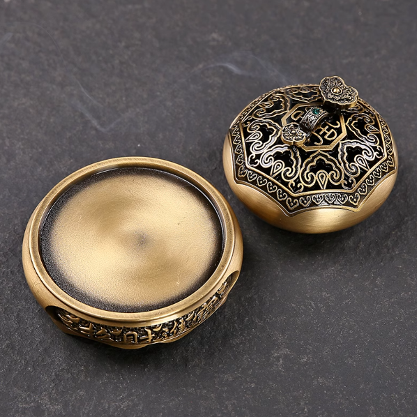 Ruyi Wealth-Gathering Incense Burner: The Golden Breath of Prosperity
