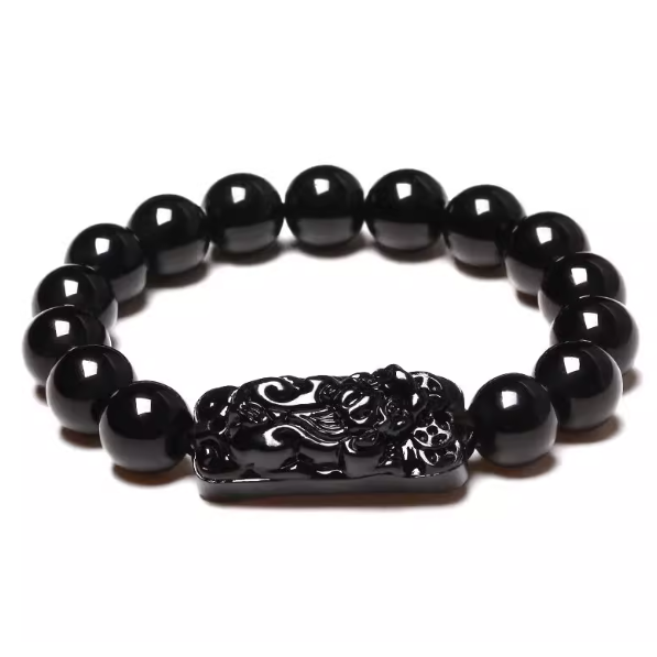Obsidian Pi Yao Bracelet: The Deep Power of Water, The Fierce Guardian of Wealth