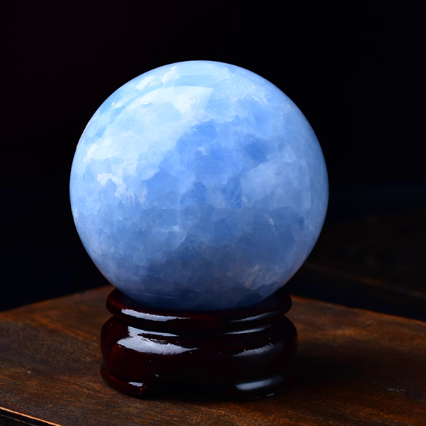 Celestite Crystal Sphere: The Stillness of Heaven, The Wisdom of Water