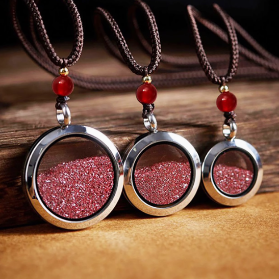 Cinnabar Raw Stone Pendant: The Uncut Fire, The Shield of Light