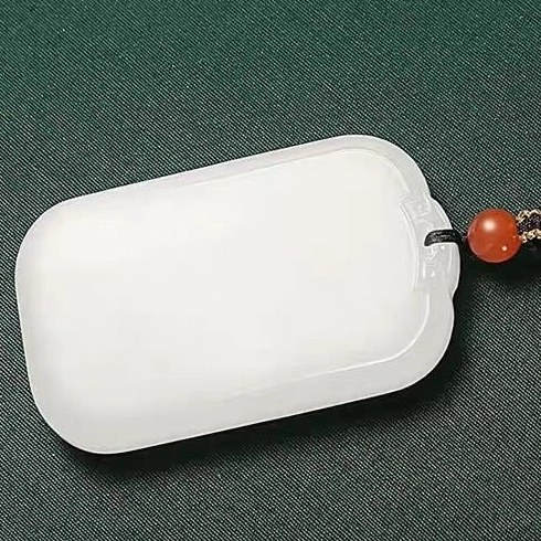 Mutton Fat Jade "Peace Amulet" Pendant: The Purity of Gold, The Grace of Jade