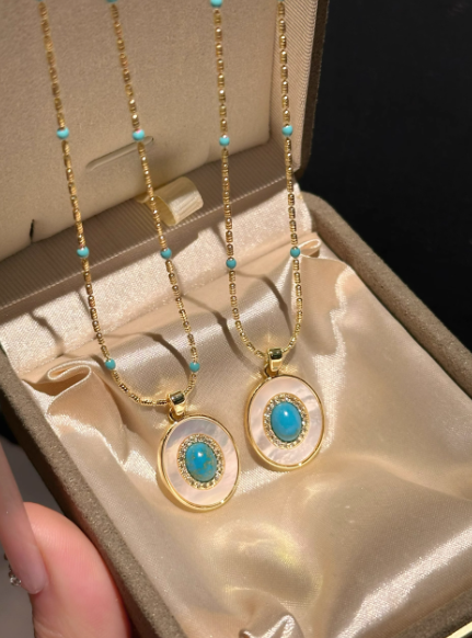 Natural Turquoise Necklace: Protective Vitality, Serene Growth