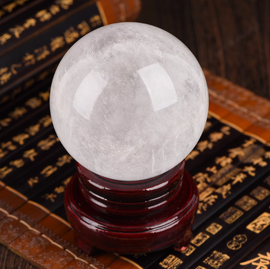 Natural White Quartz Sphere: Harmonious Energy, Universal Clarity