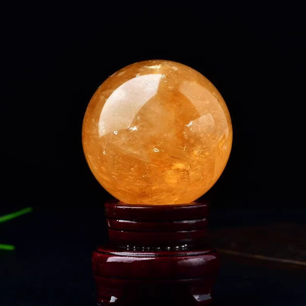 Citrine Crystal Sphere: The Golden Orb of Earthly Fortune