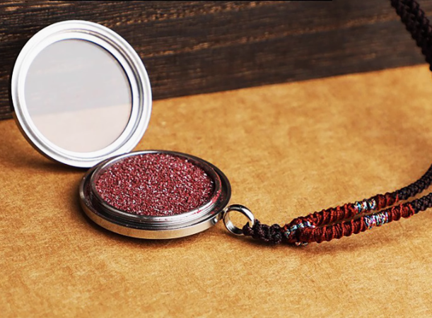 Cinnabar Raw Stone Pendant: The Uncut Fire, The Shield of Light