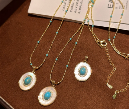 Natural Turquoise Necklace: Protective Vitality, Serene Growth