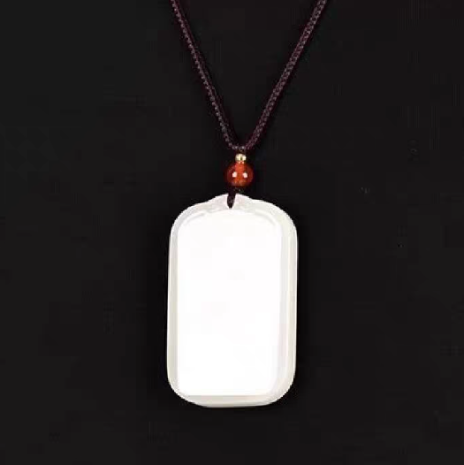 Mutton Fat Jade "Peace Amulet" Pendant: The Purity of Gold, The Grace of Jade
