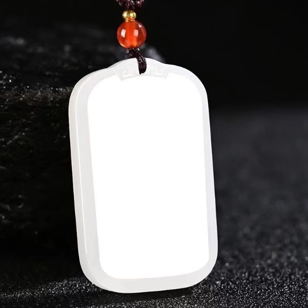 Mutton Fat Jade "Peace Amulet" Pendant: The Purity of Gold, The Grace of Jade
