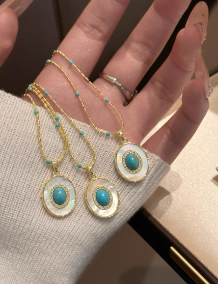 Natural Turquoise Necklace: Protective Vitality, Serene Growth