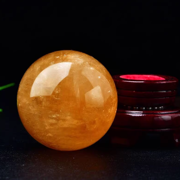 Citrine Crystal Sphere: The Golden Orb of Earthly Fortune