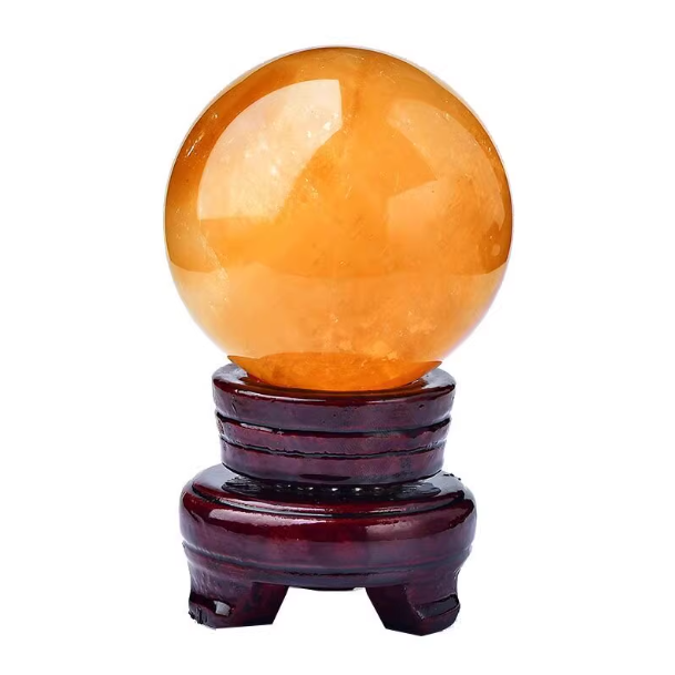 Citrine Crystal Sphere: The Golden Orb of Earthly Fortune