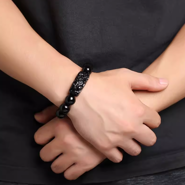Obsidian Pi Yao Bracelet: The Deep Power of Water, The Fierce Guardian of Wealth