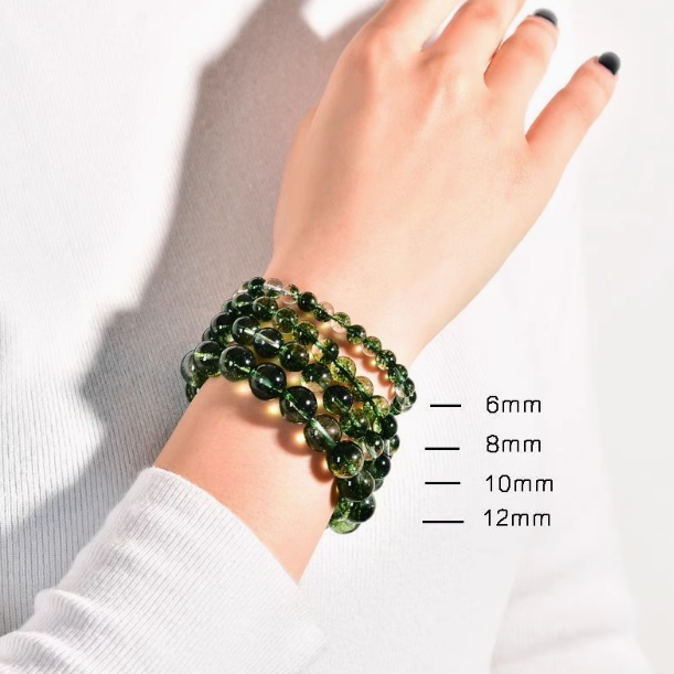 Natural Green Crystal Bracelet: Vitality, Growth & Harmonious Flow