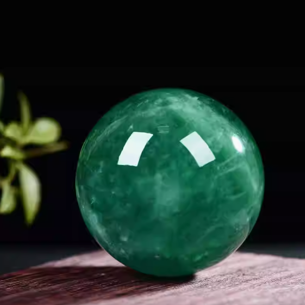 Natural Green Fluorite Sphere: Clarity, Growth & Harmonious Flow