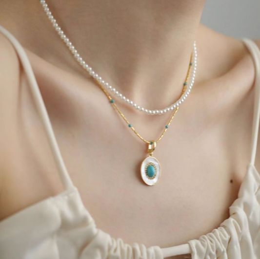 Natural Turquoise Necklace: Protective Vitality, Serene Growth